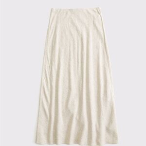 Abercrombie & Fitch Cream Linen Skirt